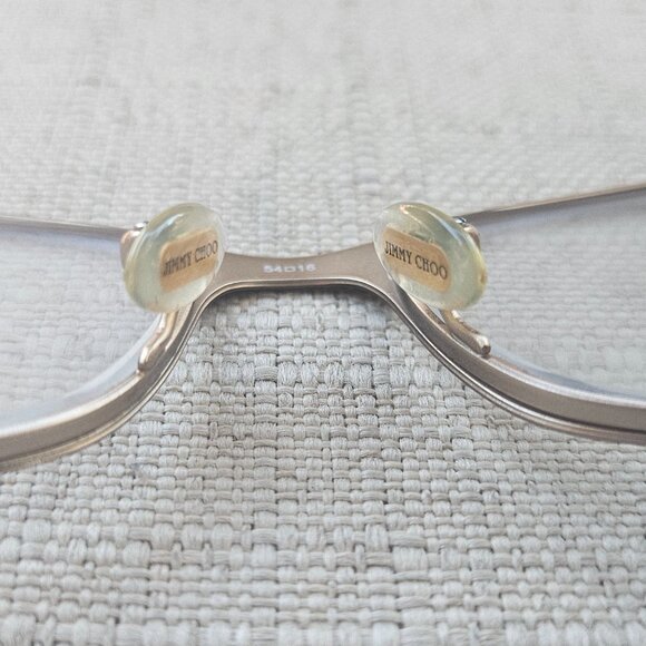 Jimmy Choo Women Eyeglasses Frame Brown Tone ENG 54[]16 135 Glasses made Italy - Picture 11 of 13